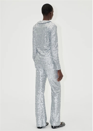 Sequins Elasticated pant Steel Grey Stine Goya 